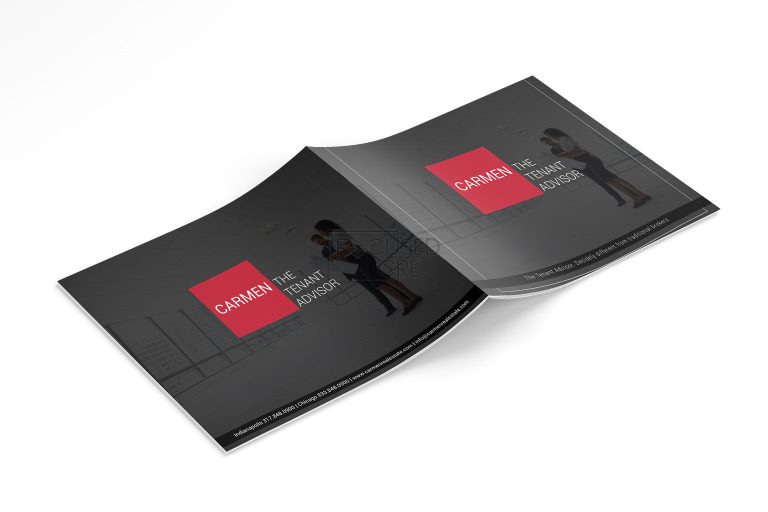CRE Brochure cover template (Dark Color Design)
