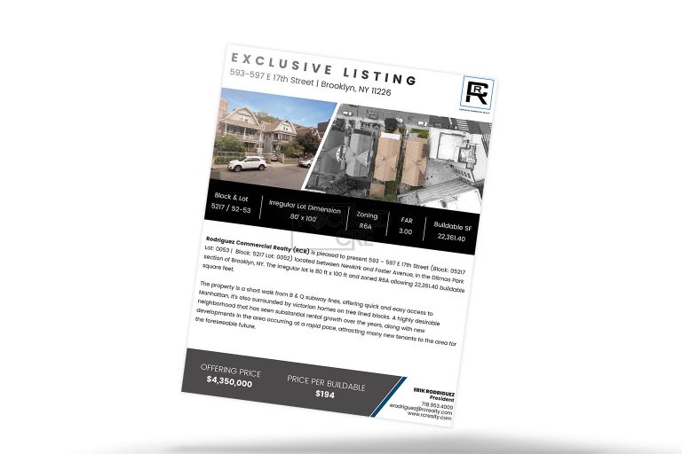 Executive listing CRE Flyer template