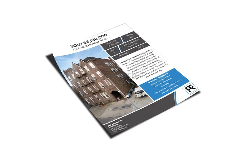 Flyer template commercial real estate