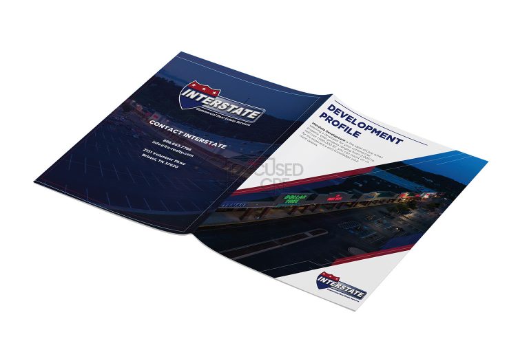 Interstate CRE Brochure cover template Design