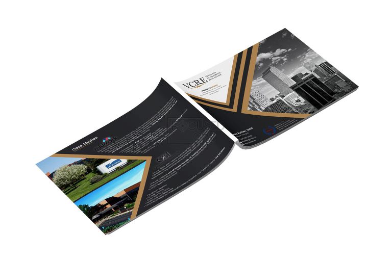 VCRE brochure cover template design