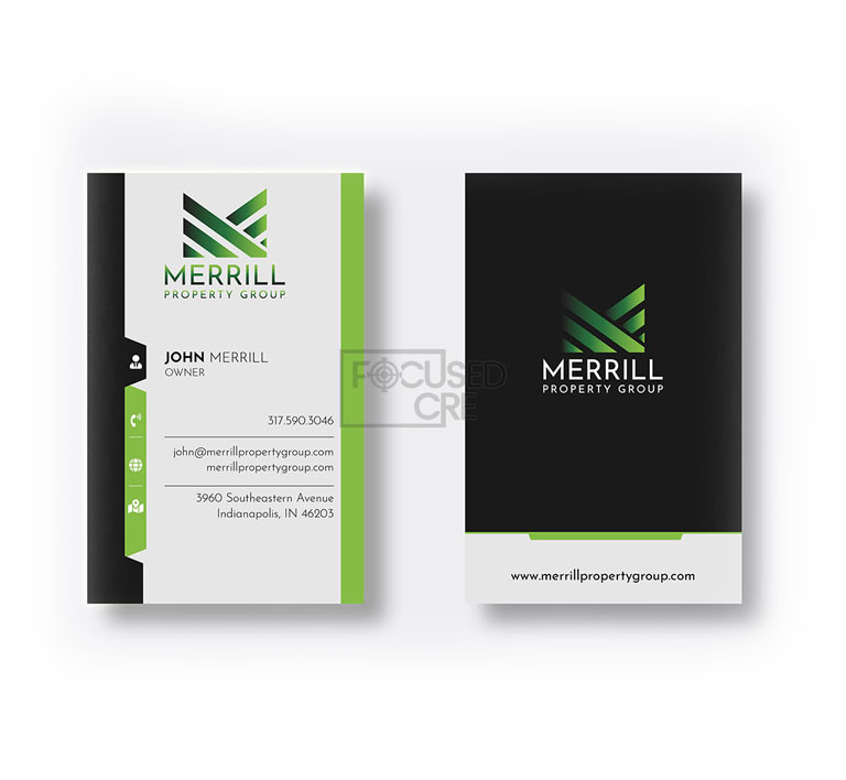Modern Real Estate Business Cards Focusedcre